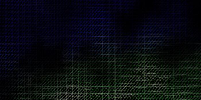 Dark Blue Green vector template with lines Gradient illustration with straight lines in abstract style Smart design for your promotions