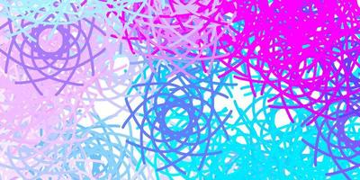 Light Pink Blue vector pattern with abstract shapes