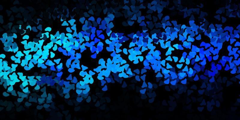 Dark pink blue vector pattern with abstract shapes