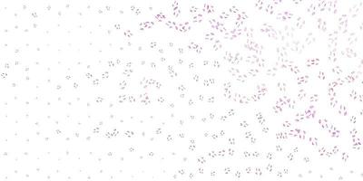 patrón de vector rosa morado claro con elementos de feminismo