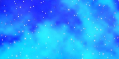 Light BLUE vector layout with bright stars Colorful illustration with abstract gradient stars Theme for cell phones