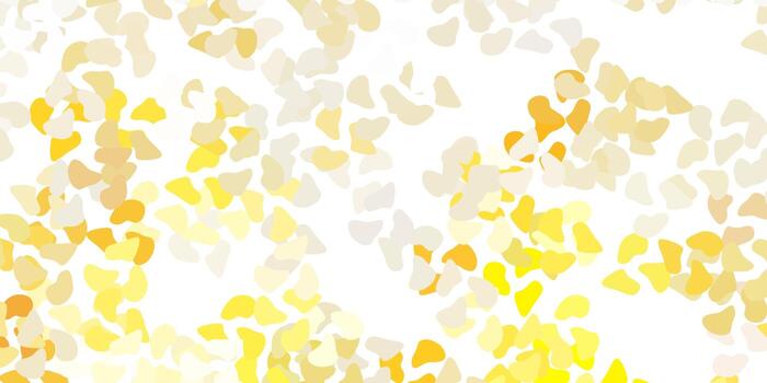 Light orange vector background with random forms