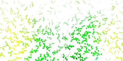 Light green yellow vector background with random forms