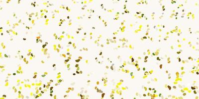 Light green yellow vector backdrop with chaotic shapes