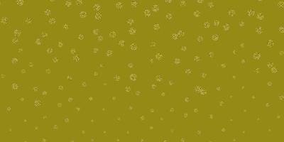 Light green yellow vector natural layout with flowers