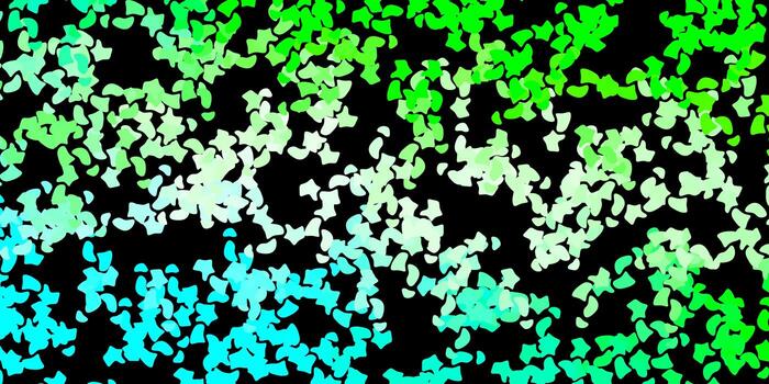 Fondo de vector verde oscuro con formas aleatorias