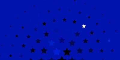 Light BLUE vector layout with bright stars Colorful illustration with abstract gradient stars Theme for cell phones