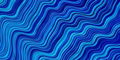 Fondo de vector azul claro con ilustración de líneas dobladas en estilo abstracto con plantilla curva degradada para teléfonos móviles