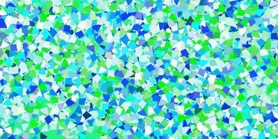 textura de vector azul claro con estilo triangular
