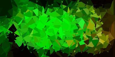 Dark green vector polygonal pattern