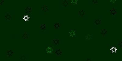 Light green vector pattern with coronavirus elements