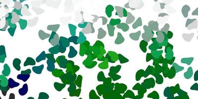 Light green vector background with random forms