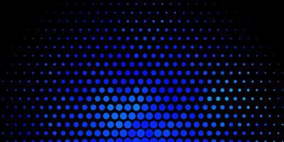 patrón de vector azul oscuro con esferas ilustración abstracta moderna con patrón de formas de círculo colorido para anuncios comerciales