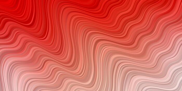 textura de vector rojo claro con ilustración brillante de arco circular con patrón de arcos circulares degradados para anuncios comerciales