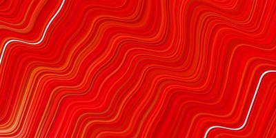 Light Red Yellow vector background with wry lines