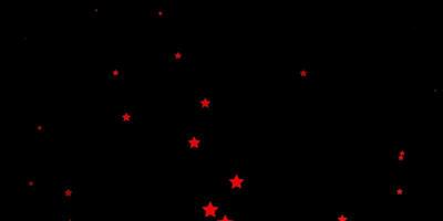 Dark Red vector background with small and big stars Shining colorful illustration with small and big stars Design for your business promotion