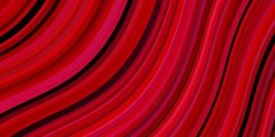 Dark Red vector background with curved lines Gradient illustration in simple style with bows Best design for your posters banners