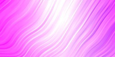 Light Purple Pink vector pattern with wry lines Colorful abstract illustration with gradient curves Pattern for ads commercials