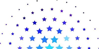 Light Pink Blue vector background with small and big stars Colorful illustration with abstract gradient stars Pattern for websites landing pages