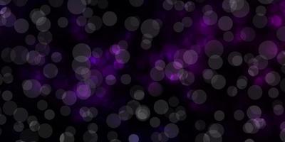 patrón de vector azul rosa oscuro con ilustración de esferas con un conjunto de patrón de esferas abstractas de colores brillantes para cortinas de fondos de pantalla