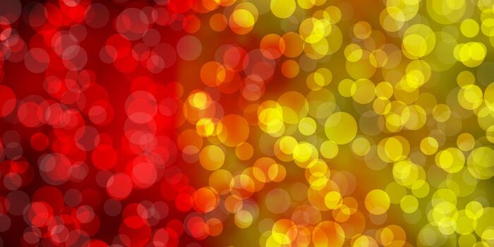 Light Orange vector texture with circles Abstract decorative design in gradient style with bubbles Pattern for websites landing pages