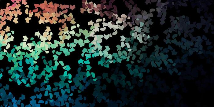 Dark blue red vector template with abstract forms