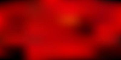 Dark orange vector abstract blur backdrop