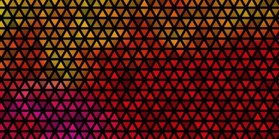 textura de vector multicolor claro con estilo triangular