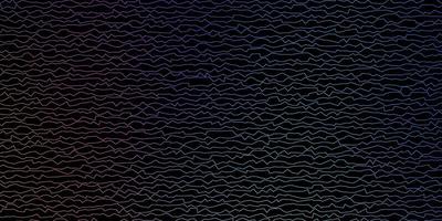 Dark Multicolor vector texture with wry lines Bright sample with colorful bent lines shapes Design for your business promotion