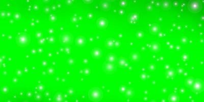 Light Green vector layout with bright stars Modern geometric abstract illustration with stars Pattern for new year ad booklets