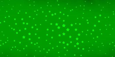 patrón de vector verde oscuro con estrellas abstractas ilustración colorida en estilo abstracto con diseño de estrellas de degradado para la promoción de su negocio