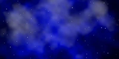 Dark BLUE vector background with colorful stars Colorful illustration with abstract gradient stars Theme for cell phones