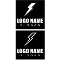 Power lightning logo vector design