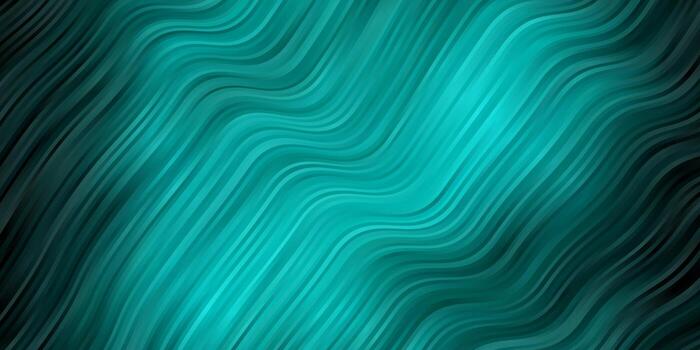 Dark Green vector background with bent lines Gradient illustration in simple style with bows Template for cellphones