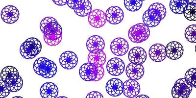 Light Purple Pink vector background with bubbles