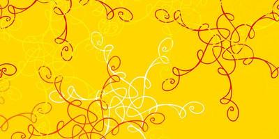 Light Yellow vector template with wry lines