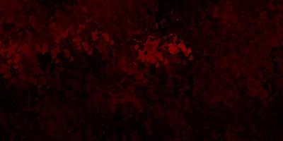 Dark red vector backdrop with chaotic shapes