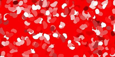 Light red vector background with random forms