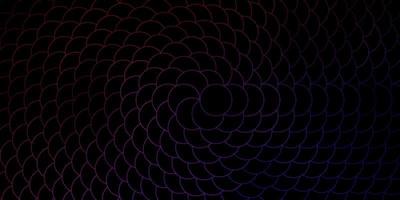 Dark Blue Red vector template with circles Modern abstract illustration with colorful circle shapes Design for your commercials