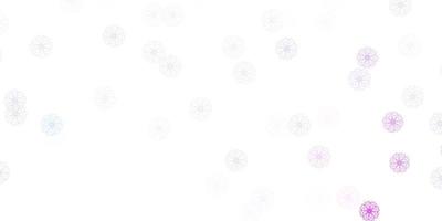 Light purple vector natural layout with flowers