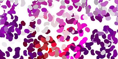 Light purple pink vector texture with memphis shapes