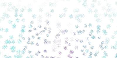 Light pink blue vector abstract template with leaves