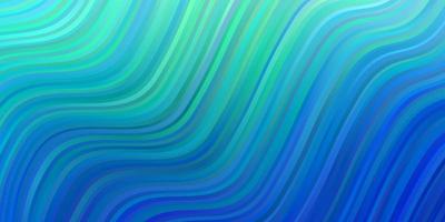 Light Blue Green vector template with curves Illustration in halftone style with gradient curves Template for your UI design