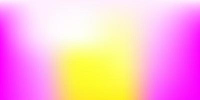 Light Pink Yellow vector gradient blur template