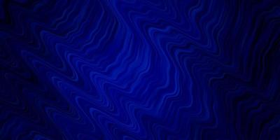 Dark BLUE vector background with curved lines Brand new colorful illustration with bent lines Template for your UI design