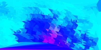 plantilla de mosaico de triángulo de vector azul rosa claro