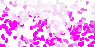 Light pink vector texture with memphis shapes