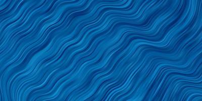 Fondo de vector azul claro con líneas torcidas ilustración abstracta con plantilla de líneas de degradado bandy para su diseño de interfaz de usuario