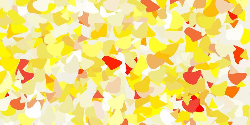 Light orange vector texture with memphis shapes