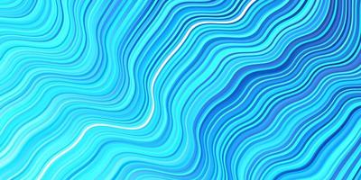 Light BLUE vector background with bent lines Illustration in abstract style with gradient curved Smart design for your promotions